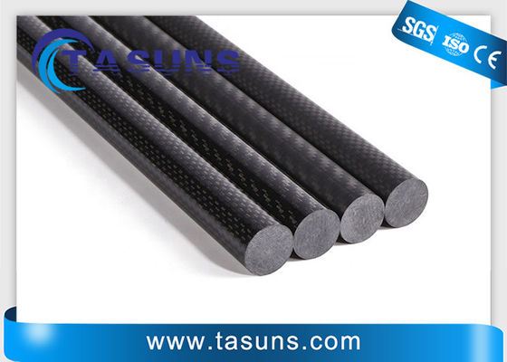 Kohlenstoff-Faser-Rod With Dupont Delrin Or-Schrauben T300 Pultruded